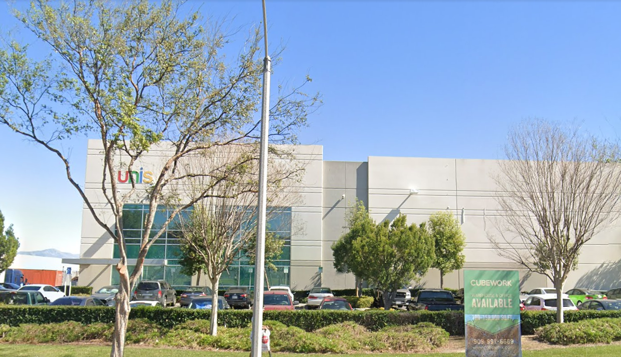 Unis Fulfillment facility in Fontana, California